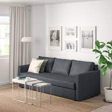 Friheten Divano Letto A 3 Posti Hyllie Grigio Scuro Ikea It In 2021 Sofas For Small Spaces Tiny Living Rooms Comfortable Sofa Bed