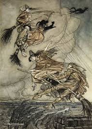 Four Witches Up The Chimney By Arthur Rackam Art Print By Patricia X Small Arthur Rackham Fairytale Art Art