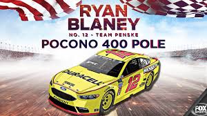 Poconono raceway is located in the beautiful pocono mountain resort area of northeastern. Twitter à¤ªà¤° Fox Nascar Retweet To Congratulate Ryan Blaney On His Nascar Cup Series Pole In Pocono Full Qualifying Results Https T Co 6lwbyjafrg Https T Co Q0qs2a7t07