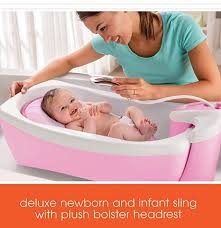 Designed for infants 4+ months. Summer Lil Luxuries Whirlpool Bubbling Spa Shower Pink Luxurious Baby Bathtub With Circulating Water Jets Includes Deluxe Newborn Sling And Clean Rinse In 2021 Baby Spa Baby Bath Tub Toddler Bath