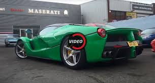 The laferrari's naturally aspirated v12 engine with 950hp, kinetic energy recovery system (kers. Jay Kay S Kermit Green Laferrari Has The Secret All Electric Mode Carscoops