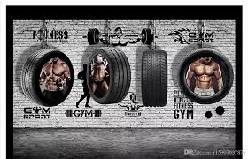 3d stereo sports gym photo wall paper
