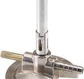 Adjustable Burner with Threaded Needle Valve with adj. gas valve,  Artificial gas, 7/16"(11mm) Mixing Tube OD, 6.25 CFH, 3,750 BTU Output,  6-1/8" ...
