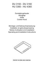 Sie wollen eine dunstabzugshaube montieren ? Aeg Du 3150 Handbucher Manualslib