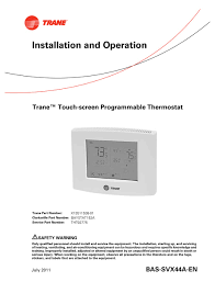 Sep 26, 2020 · how to unlock trane thermostat? Trane X13511538 01 Installation And Operation Manual Pdf Download Manualslib