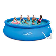 Swimming Pool With Filter Pump System 16 X 48 Outdoor Home Above Ground Pools Su Swimming Pool Accessories Inflatable Swimming Pool Building A Swimming Pool