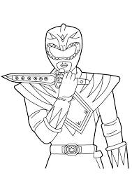 Print Coloring Image Momjunction Power Rangers Coloring Pages Coloring Pages Green Ranger