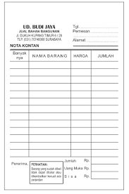 Surat perintah kerja bengkel dapat dilihat pada gambar 2.5. Nota Toko Shefalitayal