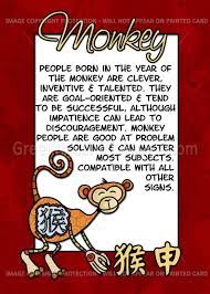 Chinese Zodiac Monkey Card Ad Affiliate Zodiac Chinese Card Monkey Chinese Zodiac Signs Year Of The Monkey Chinese Zodiac