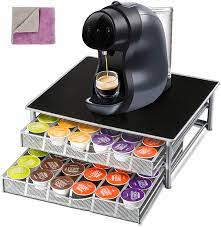 Find your perfect match and begin the ideal coffee. Buy Nespresso 72 Coffee Capsule Holder Rack 2 Tier Pod Storage Drawer Organizer And Coffee Machine Stand With Microfibre Cleaning Cloths Online In Vietnam B07slymstg
