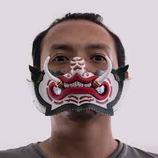 Thai half mask "SAHASADECHA"