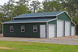 Steel Building Metal Pole Barn 4 Car Garage Workshop Rv Cover Carport 44 X 31 Metal Garage Buildings Metal Building Homes Metal Buildings