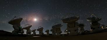 Resultado de imagen de Vía Láctea es captada en el Desierto de Atacama sobre el telescopio ALMA del Observatorio Espacial Europeo ESO