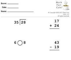 Basic Facts Worksheet Generator Math Facts Worksheets Worksheet Generator