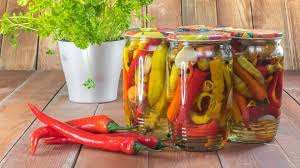 Eingemachte Chillischoten Peperoni Einlegen Rezept Ohne Ol Eingelegte Peperoni Peperoni Peperoni Einmachen
