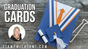 I've got easy graduation cards for you today!! How To Make Graduation Cap Gown Cards Stampin Up Youtube