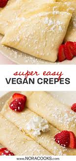 Easy Vegan Crepes In 2020 Vegan Crepes Vegan Dessert Recipes Vegan Breakfast Easy
