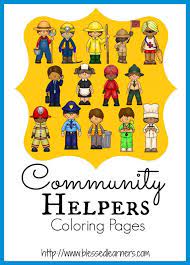 Click on a pattern to open it in a new window to print Community Helper Coloring Pages Blessed Learners
