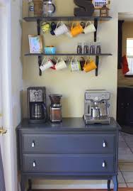 Coffee Station Using Ikea Edland End Table Home Home Remodeling Home Decor