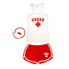 Women S Racerback Lifeguard Costume Lifeguard Costume Lifeguard Outfit Lifeguard Halloween Costume