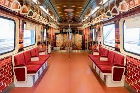 turn the tram metro into a theatre wallgraphic vinyl print creative advertising shop design wall graphics