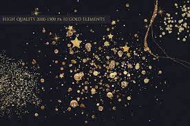 Gold Dust Png Transparent Element By Creative Paper Watercolor Galaxy Graphic Projects Watercolor Sky