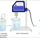High shear homogenization or ultrasonication technique ...