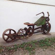 Harley Davidson Motorcycle Life Sized From By Ironalterations 4999 00 Scrap Metal Art Motorcycle Sculpture Metal Art Projects