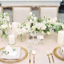 Gorgeous White Wedding Inspiration White Floral Arrangements White Wedding Flowers Floral Themed Wedding