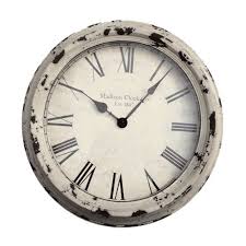 Xxl wanduhren erfreuen sich einer immer größeren. Wanduhr Uhr Kuchenuhr Metall Antikoptik Romisches Ziffernblatt Antikweiss O37cm Ebay