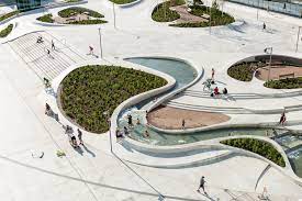 Mikyoung kim is an award winning international artist and designer whose work brings innovative design ideas to the urban landscape. Gallery Of V Plaza Urban Development 3deluxe Architecture 18 Landscape Architecture Design Urban Landscape Design Landscape And Urbanism