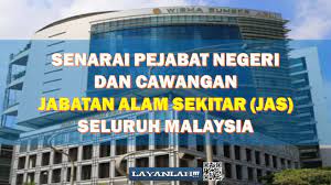 Wisma pkps, persiaran perbandaran 40000 shah alam, selangor tel : Senarai Pejabat Negeri Dan Cawangan Jabatan Alam Sekitar Jas Seluruh Malaysia Layanlah Berita Terkini Tips Berguna Maklumat