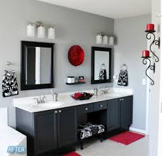 Red and black bathroom decor is one of the most elegant styles of bathroom decoration ideas. Black White And Red Bathroom Sets Bathroom Design Ideas Incredible Furniture