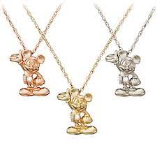 Mickey With A Diamond Mickey Mouse Necklace Disney Jewelry Mickey Mouse Jewelry