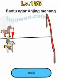 Si anjing merasa senang dan ia pun tersenyum; Brain Out Bantu Agar Anjing Menang Ini Jawaban Brain Out Di Peringkat 156 Tujuwan Com