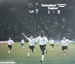 After this power start the teams get respect and take. A Glorious Night England V Germany 5 1 By Darren Baker Panzer Prints Com