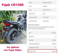 We did not find results for: Daftar Pajak Cb 150 Terlengkap Cek Pajak Bayar Pajak Motor Online