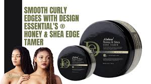 Carnauba wax is the hardest of the commercial vegetable waxes and is a pliable emulsifier for natural hair that can be used as a natural pomade or edge tamer. Smooth Curly Edges With Design Essential S Honey Shea Edge Tamer Visions Beauty Distributors