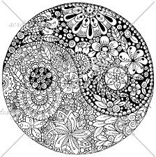 Mandalas drawing mandala coloring pages colouring pages adult coloring pages coloring books mandalas to color crayola coloring pages printable health: Yin And Yang Coloring Pages
