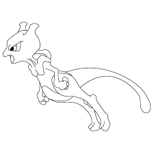 I originally drew these pokemon coloring pages back when my son was young enough to actually consider coloring them. Mewtwo Coloring Pages For Kids