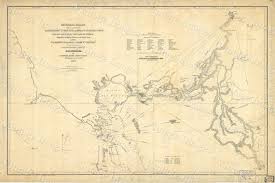 Map Of San Francisco Bay 1850 Vintage California Nautical