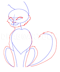 A circle for the head with two triangular shapes on top. How To Draw An Anime Cat Step By Step Drawing Guide By Dawn Dragoart Com