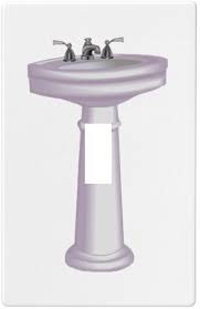 sink bath time single toggle wall plate