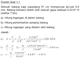 Contoh Soal Dan Pembahasan Modulus Geser Contoh Soal Terbaru