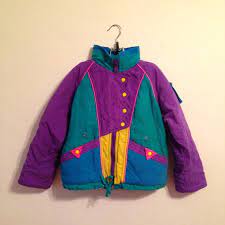 Kids Vintage 1980 S Ski Jacket Bright Colors Fun By Shopkingdude 30 00 Ski Jacket Kids Jacket Vintage Children