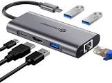 USB C Hub, UtechSmart 6 in 1 USB C to HDMI Adapter UTechSmart