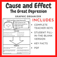 One example of our new, strong. The Great Depression Cause And Effect Graphic Organizer By William Pulgarin