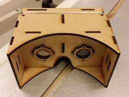 Lasercut Google Cardboard 3d Vr Glasses By Yngel Cardboard Design Cardboard Vr Headset Cardboard