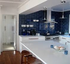 No More White 10 Colorful Subway Tile Backsplashes Blue Kitchen Tiles Blue Tile Backsplash Kitchen Tiles Backsplash
