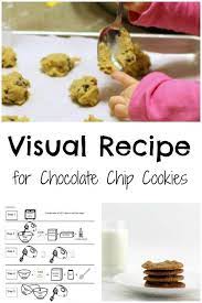 Visual Recipe For Chocolate Chip Cookies Inspiration Laboratories Visual Recipes Kids Cooking Recipes Cookie Recipes For Kids